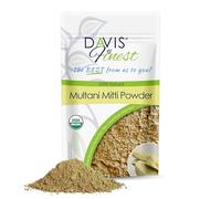 Davis Finest - Multani Mitti Powder 500g - Indian Healing Clay Face & Hair Mask - Chemical-Free Exfoliator & Cleanser - Fullers Earth - Fades Dark Spots & Blemishes - Natural Facial Mask Skincare