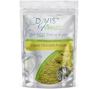 Davis Finest Polvo de Cassia para Tratamiento de Cabello Dañado y Fino - Mascarilla de Pelo Más Largo, Grueso, Fuerte, no Encrespado - Acondicionador Vegano con Pigmento de Henna Pelo Rubio, 100 g