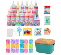 Davivian Kit de Gel de Agua Infantil,Set para Crear Animales Acuáticos - Juguete Educativo Manual para Actividades Escolares Fiestas Familiares Y Cumpleaños