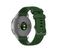 DAVNO 18 20 22 mm correa de reloj para Garmin Venu Vivoactive 3 Vivomove HR correa de silicona Vivoactive4 4S Forerunner 245 645 (Color: verde militar, tamaño: 22 mm universal)