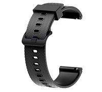 DAVNO Para Vivoactive 3/Venu SQ Correa de silicona de liberación rápida de 20 mm Forerunner 55 158 Muñequera 245 245M 645 Pulsera Correa de reloj (Color: Negro, Tamaño: Para Vivoactive 3)
