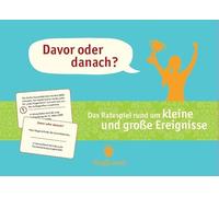 Davor oder danach? Das Kartenspiel rund um kleine und große Ereignisse der letzten Jahrzehnte: Mit Fragen für Jung und Alt | Perfekt für einen ... Familie (SingLiesel-Quizspiele für Senioren)