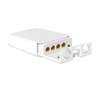Davuaz Extensor PoE Gigabit para exteriores, 1 in 3 out, PoE+ Extender con 1000 Mbps, salida hasta 24 W de potencia en 30W-IEEE802.3af/at, impermeable IP66, se extiende hasta 100 m, Plug & Play