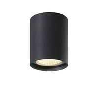 DAWALIGHT Focos Techo LED 7W 3000K- Aplique Techo Superficie IP65 Impermeable, Downlight LED para Exterior e Interior, Luz Techo en Aluminio Gris Oscuro, Ideal para Jardín Balcón Pasillo Dormitorio