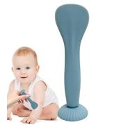 DAWCBVJQ Aplicador de crema de pañales, cepillo para crema de pañales, espátula para crema de pañales, espátula flexible para pasta de pañales con base de succión para cremas ungüentos