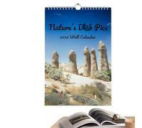 DAWCBVJQ Calendario de Pared 2026 | Decoracion Del Hogar Mensual Semanal,Calendario de Pared de 12 Meses Planificador Anual | Para Sala Dormitorio Cocina Agenda Horario Familia Adultos Compañeros De