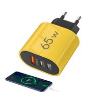 DAWCBVJQ Cargador de Pared - 3 Puertos 65W Seguro y Rápido,Enchufes USB C para Enchufe de Pared - para Tablet Portátil Viaje Exterior Hogar Dormitorio Apartamento Viaje de Negocios