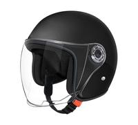 DAWCBVJQ Casco De Motocicleta, Cascos De Ciclomotor con Viseras, Medio Casco Moto Hombre, Scooter Casco, Ciclomotor Casco para Hombres Mujeres para Circunferencia Máxima De La Cabeza 65cm