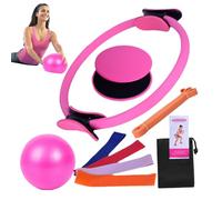 DAWCBVJQ De Pilates - 10 Piezas De Equipo De Fitness Elástico Portátil | Conjuntos De Entrenamiento De Pilates para Mujeres | para Entrenamiento Muscular Sentadillas Control De Peso Interior Exterior