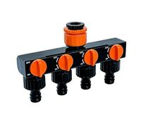 DAWCBVJQ Divisor De Grifo De Agua,Distribuidor de Grifo de Manguera de Cuatro Vías - Distribuidor de Riego y Sellado - Para Agricultura Jardín Césped Patio Trasero Exterior Paisaje RV Alcantarillado