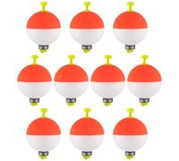 DAWCBVJQ Flotador de , 10 unidades ovaladas de pescado, accesorios de pesados y suministros de espuma EVA para peces de agua dulce, incluyendo perca