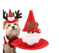 DAWCBVJQ Gorro De Papá Noel para Mascotas, Lindo Cálido Ajustable Accesorio Festivo para La Cabeza, Festivo para Mascotas Gorro De Invierno, para Celebración Fiesta Evento Invierno Sesión De Fotos