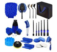 DAWCBVJQ Kit de Limpieza para Coche | Set de Plumero para Interior del Vehículo - Kit Multifuncional de Lavado Interior y Exterior para Coche en Garaje y Hogar