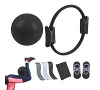 DAWCBVJQ Kit de Pilates para Casa - Equipo de Ejercicio,Set de Aro de Pilates Portátil - para Principiantes, Expertos, Mujeres, Niñas, Personas Mayores, Atletas, Bailarines, Viajeros, Salón,