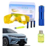 DAWCBVJQ Kit Detector De Fugas Aire Acondicionado Coche Kit Detector De Fugas Fluorescente Detetion Kits con Y Gafas De Seguridad - Kits De Detección De Fugas De Aire Acondicionado para Coche