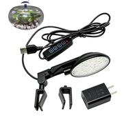 DAWCBVJQ Lámpara para Acuario,Lámpara Impermeable con Pinza y Antideslumbrante,Luz LED Ajustable para Peceras Pequeñas | para Propietarios, Principiantes, Entusiastas, Cafetería, Dormitorio y Salón