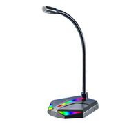 DAWCBVJQ Micrófono para Computadora,Equipo para PC con Cancelación De Ruido E Iluminación RGB | Micrófono De Ordenador para Escritorio - para Grabación Juegos Charla Difusión Podcast y Transmisiones