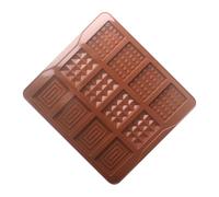 DAWCBVJQ Molde para Chocolate - Molde De Chocolate Cuadrado De 12 Cavidades,Utensilio para Hornear de Cocina - Para Uso En Galletas Gelatina Fiestas Cocina Postres Caramelos Reuniones