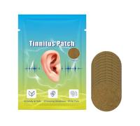 DAWCBVJQ Parche de anillo de oído, 12 unidades, almohadillas adhesivas transpirables, parches de alivio de oídos, para el cuidado de la audición, tensión, molestias, vuelo, avión, viajes, natación