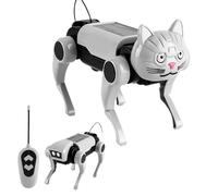 DAWCBVJQ Perro Robot,Mascota Robótica Stem Interactiva Inteligente con Sensor Táctil - Juguete RC para Niños de 3 Años en Adelante para Interior y Exterior, Compañero de Crecimiento
