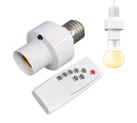DAWCBVJQ Portalámparas Con Mando A Distancia - Portalámparas E27 | Función Temporizador, Base Para Lámparas Para Techo Escalera Salón Armario Empotrado