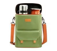 DAWCBVJQ Portavinos,Funda Protectora Para Utensilios De Té | Bolsa De Viaje Para Vino Impermeable - Para Entusiastas Anfitriones De Fiestas Viajeros Aventureros Al Aire Libre Picnic Playa Navegación