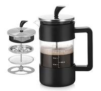 DAWCBVJQ Prensa Francesa Café 1000 Ml 1 Litro | Prensa Francesa Resistente Al Calor | Para Hogar Trabajo Viaje Aventuras Familia