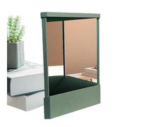 DAWCBVJQ True Mirror - Espejo rectangular sin marcha atrás, espejo invertido, 23 x 19 cm, soporte de cosméticos estable para maquillaje, tocador, baño, tocador, tocador, mesa de baño, tocador, mujer,