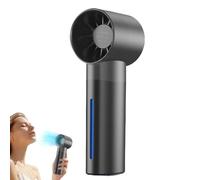 DAWCBVJQ Ventilador de vapor de agua, portátil, con pulverizador, 5 niveles de ventilador con pantalla digital para senderismo y camping, adecuado para mujeres, hombres, adolescentes, adultos y