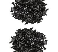 Daweglop 200 tornillos para golpeador de guitarra negra para guitarra eléctrica Strat/Tele