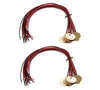 Daweglop 24Pzs 27mm Discos Piezoelectricos Conductores Microfono Tambor Gatillo Fonocaptor Acustico CBG Guitarra