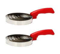 Daweglop 2X Artefacto de Rascado de Vaca Ganado Vacuno Y Ovino Ganado Equino Cepillo de Picazón Caída Cabello Peine de Acero Inoxidable