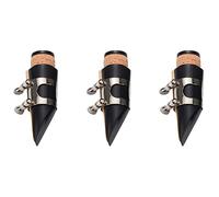 Daweglop 3X Black Plastic B Boquilla Y Boquilla para Clarinete Plano Instrumentos de Viento de