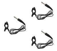 Daweglop 3X Guitarra Universal Negra Clip Acústico en MicróFono de Contacto Piezoeléctrico