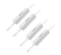 Daweglop 4 Pzs Resistencias de Cemento Ceramico de Alambre Bobinado 8 Ohm 20W 5%