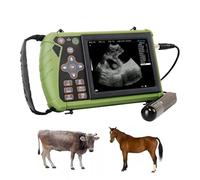 DAWEI Máquina de ultrasonido veterinaria rectal y convexa de doble uso mejorada de 3.5 MHz para ganado y caballo, escáner veterinario portátil de mano para embarazo y control de reproducción en la