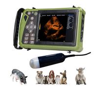 DAWEIanimed S0 - Máquina de ultrasonido veterinario para embarazo, escáner de ultrasonido veterinario con sonda convexa de 3,5 MHz para perros, gatos, cabras, cerdos