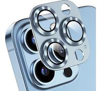 DAWEIXEAU Protector Lente Cámara para iPhone 15 Pro/iPhone 15 Pro Max de 2 Piezas, Película Protectora Lente de Una Pieza de Vidrio Templado 9H, Película Protectora de Cámara HD Antiarañazos Azul