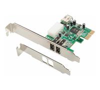 Dawicontrol DC-1394 PCIe - Tarjeta de Puerto FireWire, Amarillo