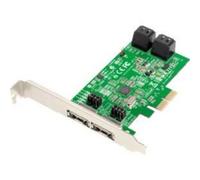 Dawicontrol DC-624E Retail - Controladora Raid (2 Puertos PCI-e, 4 Canales, SATA
