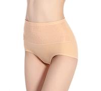 DAWILS Braguitas Algodón Faja Reductora Braguitas Moldeadora de Cintura Alta para Mujer Bragas 1 Pieza(X-Large=ES: 38-40, Amarillo)