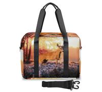 Dawn Forest Animal Deer Travel Duffle Bag for Women Men, Weekend Overnight Bags 32L Large Holdall Tote Cabin Bag for Sports Gym Yoga, color, 32L, Organizador de bolsas