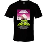 Dawn of The Dead 70's Cult Horror Movie New Black T Shirt Black XL