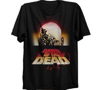 Dawn of The Dead American Action Horror Film Tshirt Zombies George RomeroBlackM