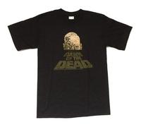Dawn of The Dead Distressed Zombie Head Black T Shirt New Romero Movie T-Shirt Black XL