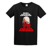 Dawn of The Dead Romero Zombie Movie Unisex 100% Cotton Short-Sleeve T-Shirts Black L