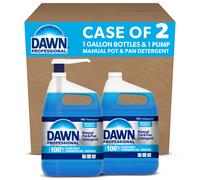 Dawn Professional Manual Pot and Pan Detergente Jabn Lquido Concentrado 1 Galn (Caja de 2) con 1 Bomba