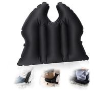 DAWNTREES Cojín hinchable para el asiento, también se puede utilizar como cojín de respaldo, color negro