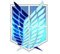 Dawowan 5.1 pulgadas para ataque a Titan Wings of Liberty Pegatinas de coche Graffiti Calcomanía divertida para coche Assessoires Moto parachoques