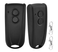 DAWRIS Abridor de puerta de garaje de 433,92 MHz, 2 unidades, color negro, mando a distancia para Hörmann Ecostar RSC2, RSE2